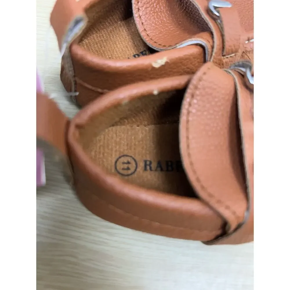 Rabeiser Baby Comfortable Shoes Size 0-6 Color Brown